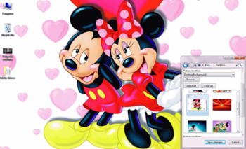 Mickey Mouse Windows 7 Theme screenshot