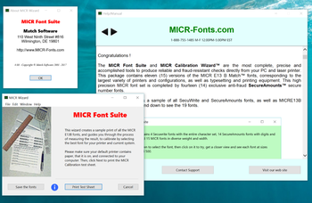 MICR Font Suite screenshot