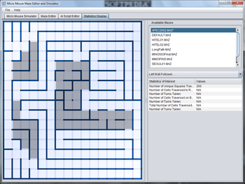 Micro Mouse Maze Editor and Simulator screenshot 3