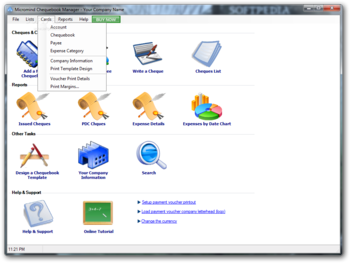 Micromind Chequebook Manager screenshot 4