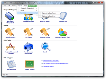 Micromind Chequebook Manager screenshot 5