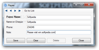 Micromind Chequebook Manager screenshot 6