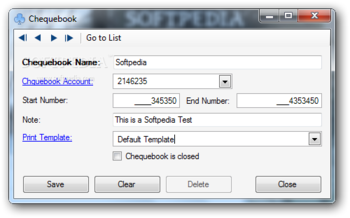 Micromind Chequebook Manager screenshot 7