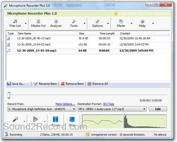 Microphone Recorder Plus screenshot