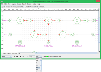 Micropipeline with C-gates screenshot 3