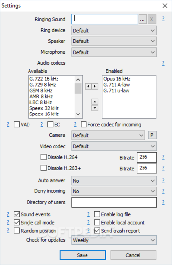 MicroSIP Portable screenshot 5