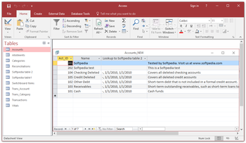 Microsoft Access screenshot