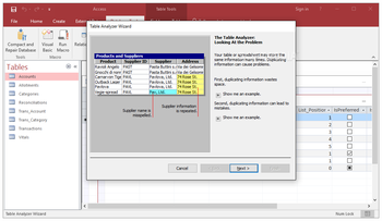 Microsoft Access screenshot 12