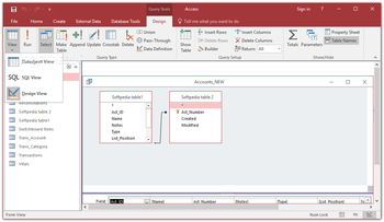 Microsoft Access screenshot 2