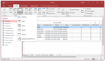 Microsoft Access screenshot 3