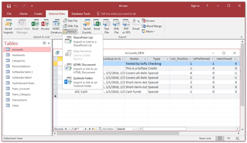 Microsoft Access screenshot 5