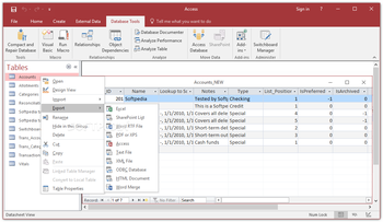 Microsoft Access screenshot 9