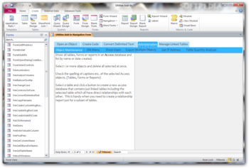 Microsoft Access Utilities Add-In screenshot 3