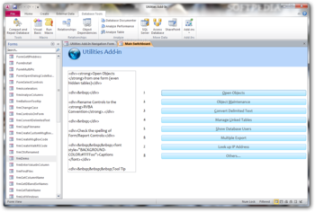 Microsoft Access Utilities Add-In screenshot 6