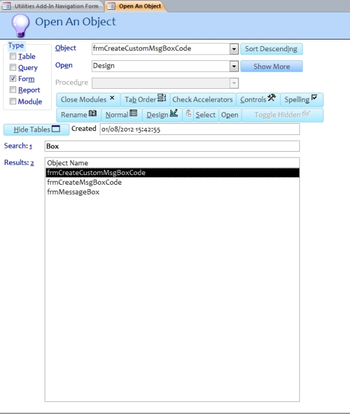 Microsoft Access Utilities Add-In screenshot 5