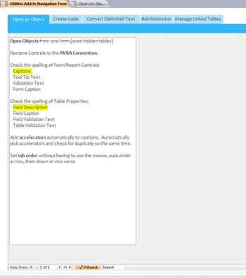 Microsoft Access Utilities Add-In screenshot 7
