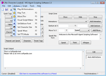 Microsoft Agent Scripting Software screenshot 2