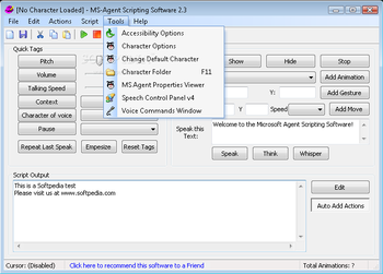 Microsoft Agent Scripting Software screenshot 3