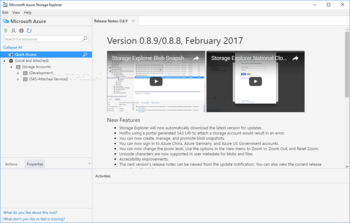 Microsoft Azure Storage Explorer screenshot