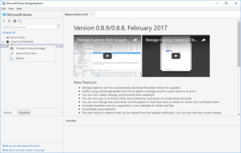Microsoft Azure Storage Explorer screenshot 2