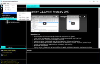 Microsoft Azure Storage Explorer screenshot 6