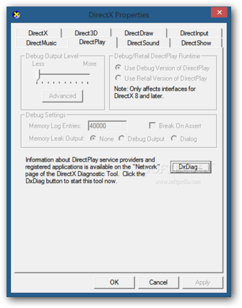 Microsoft DirectX Control Panel screenshot 6