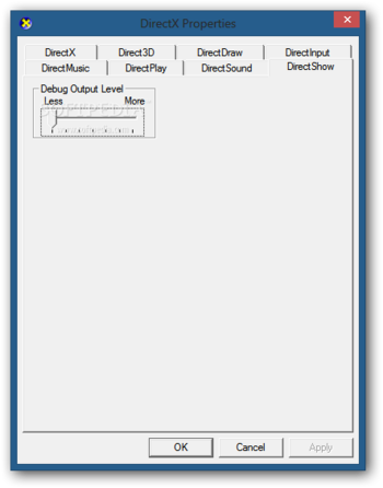 Microsoft DirectX Control Panel screenshot 8