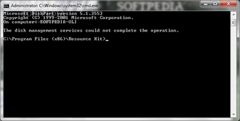 Microsoft DiskPart screenshot