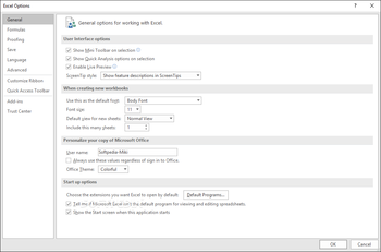 Microsoft Excel screenshot 9