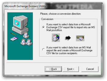 Microsoft Exchange Eximwiz Utility screenshot