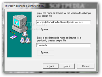 Microsoft Exchange Eximwiz Utility screenshot 2