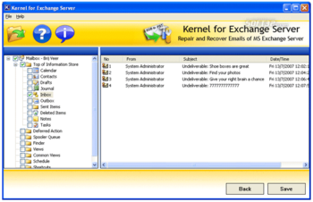 Microsoft Exchange Recovery screenshot 2
