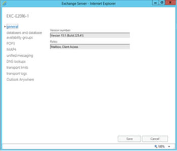 Microsoft Exchange Server screenshot 2