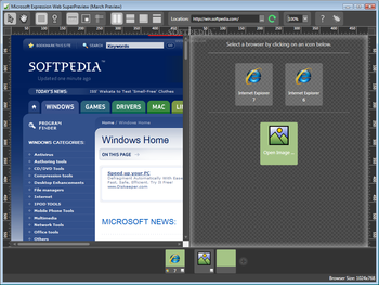 Microsoft Expression Web SuperPreview screenshot 2