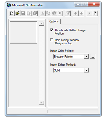 Microsoft GIF Animator screenshot