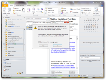 Microsoft Junk E-mail Reporting Tool for Microsoft Office Outlook screenshot 2