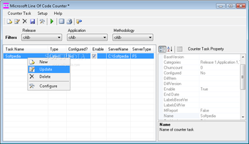 Microsoft Line of Code Counter screenshot