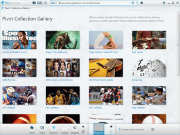 Microsoft Live Labs Pivot screenshot