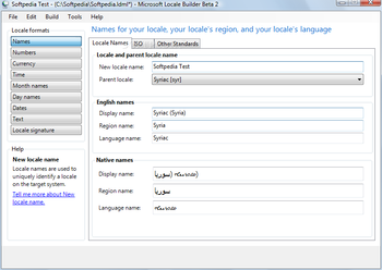 Microsoft Locale Builder screenshot 3