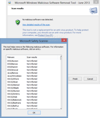 Microsoft Malicious Software Removal Tool screenshot 2