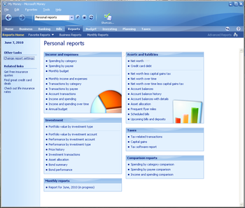 Microsoft Money Plus Sunset Home & Business screenshot 4