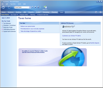 Microsoft Money Plus Sunset Home & Business screenshot 7
