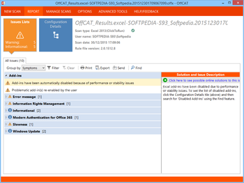 Microsoft Office Configuration Analyzer Tool (OffCAT) screenshot 3