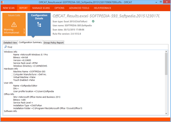 Microsoft Office Configuration Analyzer Tool (OffCAT) screenshot 5