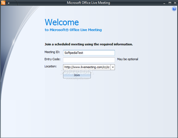 Microsoft Office Live Meeting 2007 Client screenshot