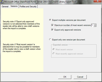 Microsoft Office SharePoint Portal Server 2003 Document Library Migration Tools screenshot 2