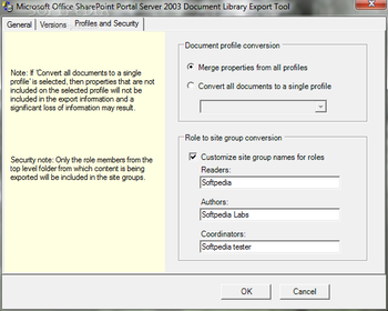 Microsoft Office SharePoint Portal Server 2003 Document Library Migration Tools screenshot 3