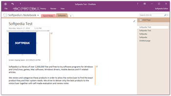 Microsoft OneNote screenshot