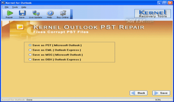 Microsoft Outlook Repair screenshot