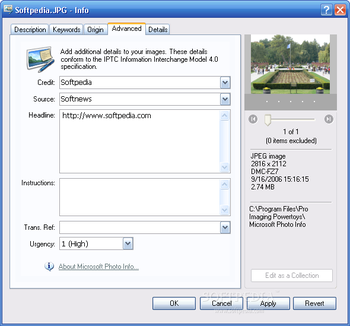 Microsoft Photo Info screenshot 3